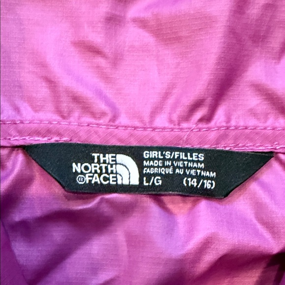 The North Face Girls Stowaway Windbreaker Jacket L 14/16 Pink Floral - Picture 3 of 16